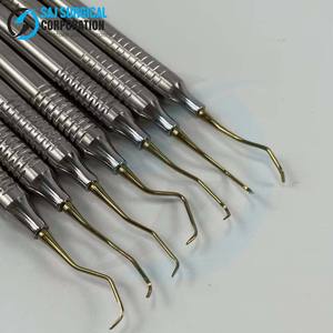 Curetas periodontales Gracey de 7 Uds., Instrumentos dentales alemanes de acero inoxidable, conjunto Dental certificado CE, instrumento quirúrgico - Product Image 2