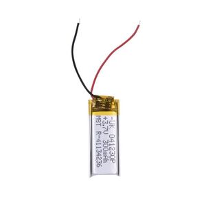 Mobatree แบตเตอรี่ลิเธียมโพลิเมอร์ขนาดเล็ก041230P 3.7V 300mAh แบตเตอรี่ชาร์จได้สำหรับอุปกรณ์บลูทูธราคาดีที่สุด - Product Image 1