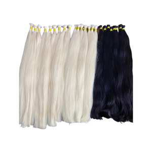 Super Virgin Remy doble dibujado 8 pulgadas negro recto a granel camboyano Extensiones de Cabello Humano Máquina doble trama de alta calidad - Product Image 1