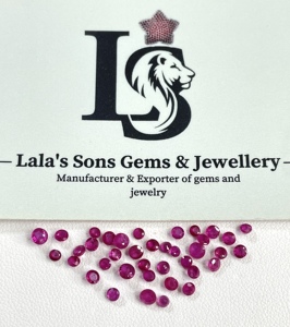 Fine Quality 100% Natural Burma Ruby Heated 2-<b>3mm</b> Round Cut 21.16 Carat Reddish Pink Color Loose Gemstone for Making Jewellery - Product Image 5
