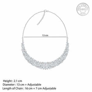 Collier en argent avec cristaux Elara - Product Image 5