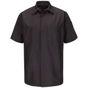 Custom Men's Short Sleeve <b>Guard</b> <b>Uniform</b> Button Down with Pockets | Industrial Shop Maintenance Shirt Logo 100% Polyester - Product Image 4