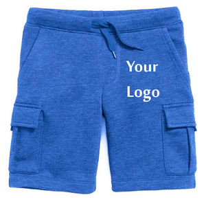 Shorts cargo décontractés unisexes en coton tricoté respirant, imperméables et coupe-vent, avec fermetures éclair latérales élégantes, séchage rapide, poches pour garçons, personnalisables - Product Image 4