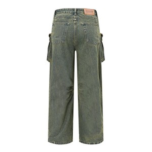 Manufacturer Custom <b>Men</b> High Quality Baggy Denim <b>Pants</b> Streetwear Vintage Straight Leg Camouflage Camo Jeans <b>Pants</b> - Product Image 5