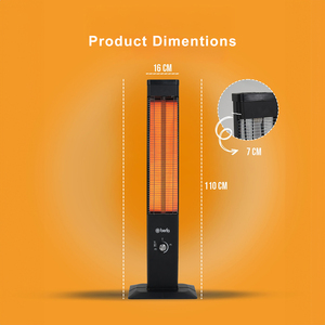 Electric Tower Infrared Standing <b>Heater</b> for Indoor Use Fast Heating Energy Saving Carbon Infrared Technology - Product Image 3