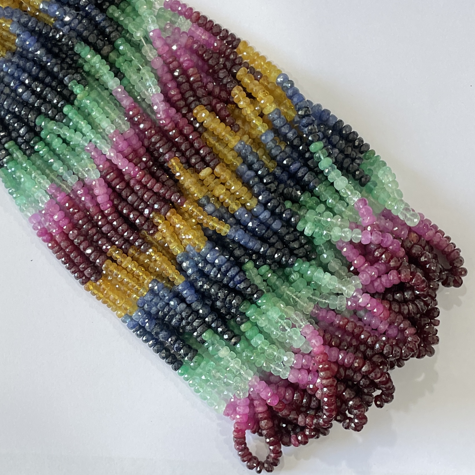 Ruby String Quality Faceted Beads for Jewelry Making