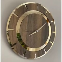 Horloge murale décorative en métal avec dégradé de couleurs coucher de soleil, design moderne, fonctionnement silencieux - pour espaces de vie chaleureux ou cadeaux de mariage