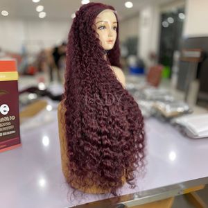Perruques bouclées bourgogne Bumerse de haute qualité de cheveux humains vietnamiens vrais cheveux humains 2025 - Product Image 6