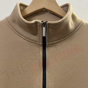 เสื้อฮู้ดดี้ผู้ชายผ้าฟลีซคุณภาพสูง สไตล์ลำลอง รับสกรีนโลโก้ ซิป ¼ คอสูง ทรงโอเวอร์ไซส์ - Product Image 6