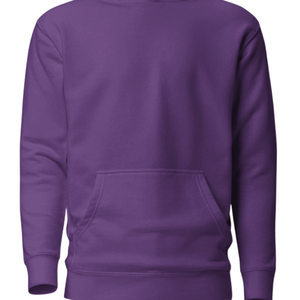 Sweat à capuche unisexe en molleton de coton premium violet, doux, chaud, décontracté, streetwear, hiver, uni, vente, fournisseur - Product Image 4