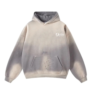 Custom Mens Oversized Hoodies 100% Cotton logo Acid <b>Wash</b> Distressed Hoodie Manufacturers 500gsm Print for Man - Product Image 4