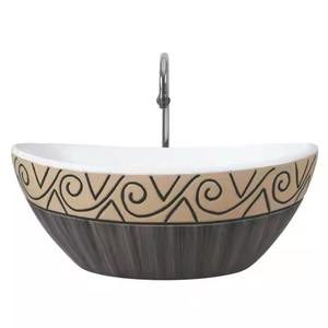 Lavabo de mesa ovalado de porcelana, diseño de mármol, encimera de baño de cerámica de buena calidad, lavabo, lavabo - Product Image 5