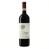 Poggio Dei Salici Tuscan Chianti DOCG 6 bouteilles par boîte 750ml Vin rouge italien traditionnel lisse