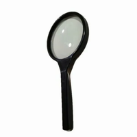 Handheld Optical Glass Lens Magnifier LED Jewelers Loupe for Reading ABS Material for Reading and Magnification