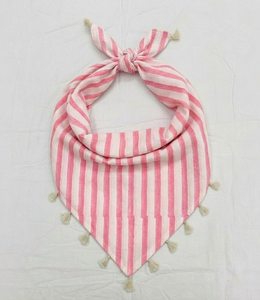 Bandana carré en coton classique, motif floral ethnique, imprimé à la main, doux, élégant, multifonctionnel, respirant, séchage rapide, pour l'extérieur - Product Image 1