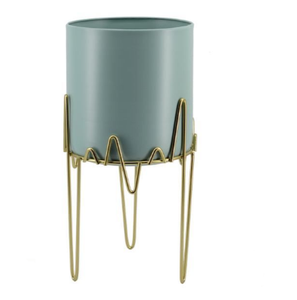 Jardinière décorative de grande taille avec support en or pour la maison Jardinière de jardin en métal design moderne Jardinière de sol intérieure et extérieure - Product Image 5