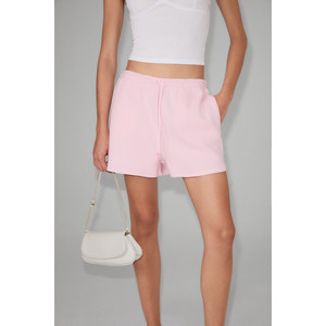 ETHIQUET ALAI Pantalones Cortos de Mujer con Cordón Ajustable, Doble Bolsillo y Tejido Waffle Suave 100% Algodón Orgánico - Product Image 1