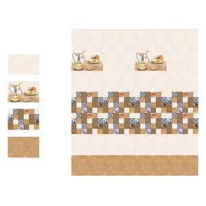 กระเบื้องบุผนังเซรามิกสำหรับ30x45cm ตกแต่งภายในดีไซน์3D สีน้ำตาล - Product Image 3