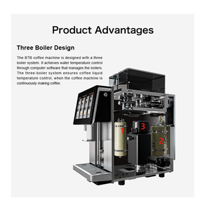 Machine à café automatique commerciale à écran tactile, vente rapide, produisant 300 tasses par jour - Product Image 2