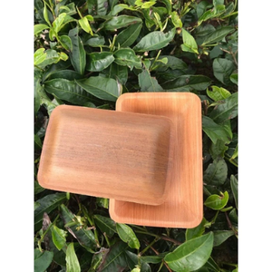 Assiette jetable en feuille de palmier (20x20cm carrée) - Product Image 3