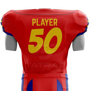 Uniforme de Fútbol Americano Personalizado con Logotipo, Manga Corta, Secado Rápido, Transpirable, Ropa Deportiva Profesional, 100% Poliéster - Product Image 6