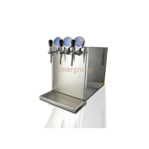 Refroidisseur de comptoir en acier inoxydable Polar 3 voies pour eau froide pétillante à température ambiante, 120 L/H, refroidissement par bain de glace, carbonateur intégré - Product Image 1