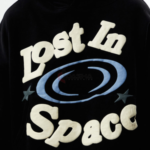 Venta al por mayor de Sudadera con capucha de gran tamaño Hombres de peso pesado Logotipo personalizado Cropped Boxy Fit Streetwear Pullover - Product Image 4