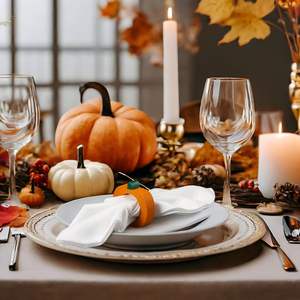 Servilleteros de Madera Premium con Forma de Calabaza, Vajilla Ecológica con Temática Otoñal para Fiestas y Eventos de Acción de Gracias, Logotipo Personalizado Disponible - Product Image 6