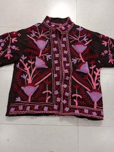 Top Selling Handmade Reversible Knitted Solid Cotton <b>Quilted</b> Jacket Button Closure Quick Dry Boho Embroidered Outerwear - Product Image 2