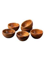 Venta al por mayor de mini cuencos de madera de acacia, cuencos para servir ensalada de frutas con cuchara y para un tamaño personalizado a un precio barato - Product Image 6