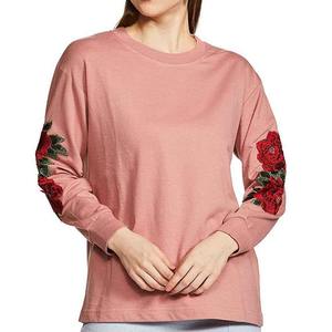 Sweatshirt à capuche pour femme Fleece Oversized Sweatshirt Quick Dry Breathable Drop Shoulder Long Sleeve Athletic Workout Crewneck Sweatshirt - Product Image 1