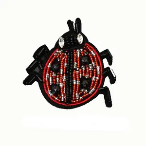 Best Quality New Design Bullion Wire Brooches Wholesale Bullion Wire Brooches In Low Price fashion Indian Silk Bee brooch#430