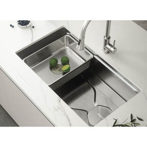 Fregadero de Cocina HIGOLD LS1.O PRO de 30 Pulgadas, Hecho a Mano en Acero Inoxidable, de un Solo Tazón, con Almohadilla Amortiguadora de Sonido y Revestimiento Anticondensación - Product Image 6