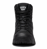 Bottes tactiques en cuir pour hommes, à lacets, imperméables, pour la randonnée en désert et en jungle, à tige haute, couleur beige
