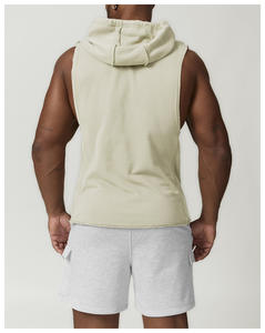 Wholesale Bodybuilding Clothing Casual Running <b>Muscle</b> Tops <b>Vest</b> Hooded Gym Fitness Tank Top Sleeveless Hoodie Sweatshirt for <b>Men</b> - Product Image 2