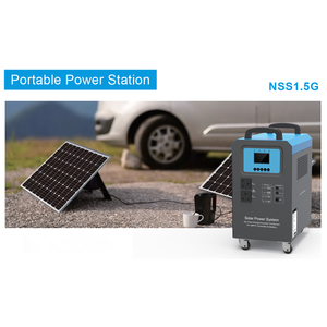 Ev kullanımı taşınabilir 1500W MPPT güneş jeneratör 2 adet GÜNEŞ PANELI lityum pil Off-grid güneş enerjisi sistemi zemin montaj - Product Image 4