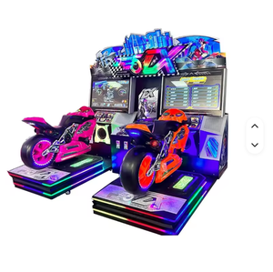 Machine d'arcade de course automobile avec simulation de conduite, 2 joueurs, construction en plastique, alimentation électrique - Product Image 4
