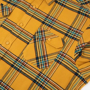 Fabricant de chemises en flanelle de marque privée OEM Chemise en flanelle de coton brossé épais pour les motards et la mode décontractée - Product Image 4