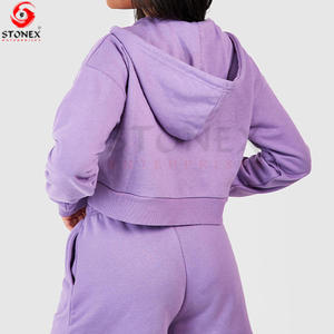 Vente en gros de survêtements personnalisés pour femmes avec short Nouvelle mode en coton de haute qualité Survêtements pour femmes Vêtements d'entraînement - Product Image 3