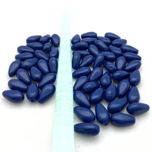 Perles de verre tchèque bleu espace Opaque vintage fabriquées à la main Style bohème pour la fabrication de bijoux perles au chalumeau en cristal en vrac en gros - Product Image 4