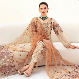 Costumes de mariage pour femmes par Pakistani Designers Organza Collection Costumes 3 pièces par Ramsha MINHAL 9 Produits Pakistanais - Product Image 3