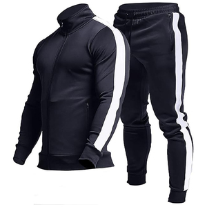 Chándales de invierno para hombre de algodón 100% de alta calidad, sudaderas con capucha de primera calidad con patrón sólido, suministro al por mayor - Product Image 4