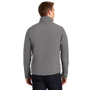 Veste softshell légère décontractée pour hommes OEM pour le printemps respirant 100% polyester motif solide fermeture éclair vêtements d'extérieur d'hiver - Product Image 3