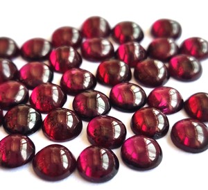พลอยโกเมน rhodolite สีชมพูธรรมชาติขนาด7มม. ถึงพลอยหลังแบน-โกเมนโรโดไลต์สีชมพูหลวม - Product Image 2