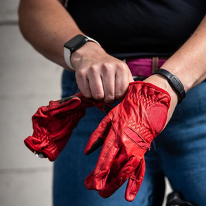 Gants d'équitation d'hiver Rabixo Sports OEM, qualité supérieure, antidérapants, à enfiler, unisexes, ajustables, en cuir, à doigts complets - Product Image 4