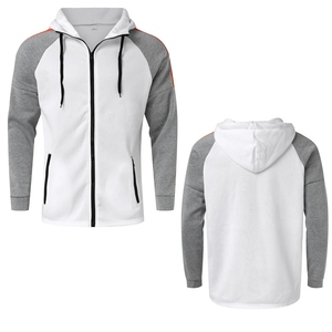 Survêtement zippé pour homme 100% coton, taille plus, col à capuche, séchage rapide, respirant, fabriqué au Pakistan, qualité supérieure, basiques - Product Image 6