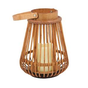 Linterna de mesa de ratán de mimbre a mano, diseño variado, accesorios de decoración del hogar, OEM, ODM, venta al por mayor, buen precio de Vietnam - Product Image 4