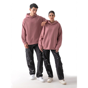 Sweat-shirt unisexe surdimensionné de qualité supérieure, en molleton épais, pull d'hiver, streetwear, logo personnalisé, OEM ODM, vente en gros de sweats-shirts - Product Image 3