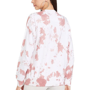 Sweatshirts d'hiver personnalisés pour femmes, 100% coton, pull à col rond, polaire épais, grande taille, logo frontal, service OEM - Product Image 2