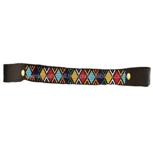 Banda de cuero con cuentas Multicolor de calidad superior, banda de cuero negro para cejas, inglés, hecha a mano, con cuentas personalizadas - Product Image 1